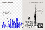Saudi Arabia Skylines, a Work Illustration by TheMountBirdStudio (Thumbnail 2 of 10)