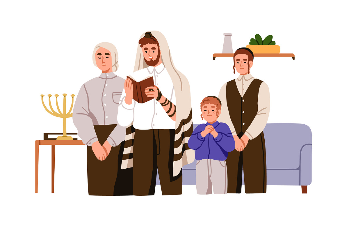 Religious people praying set, a Person Illustration by Good Studio (Photo 7 of 7)