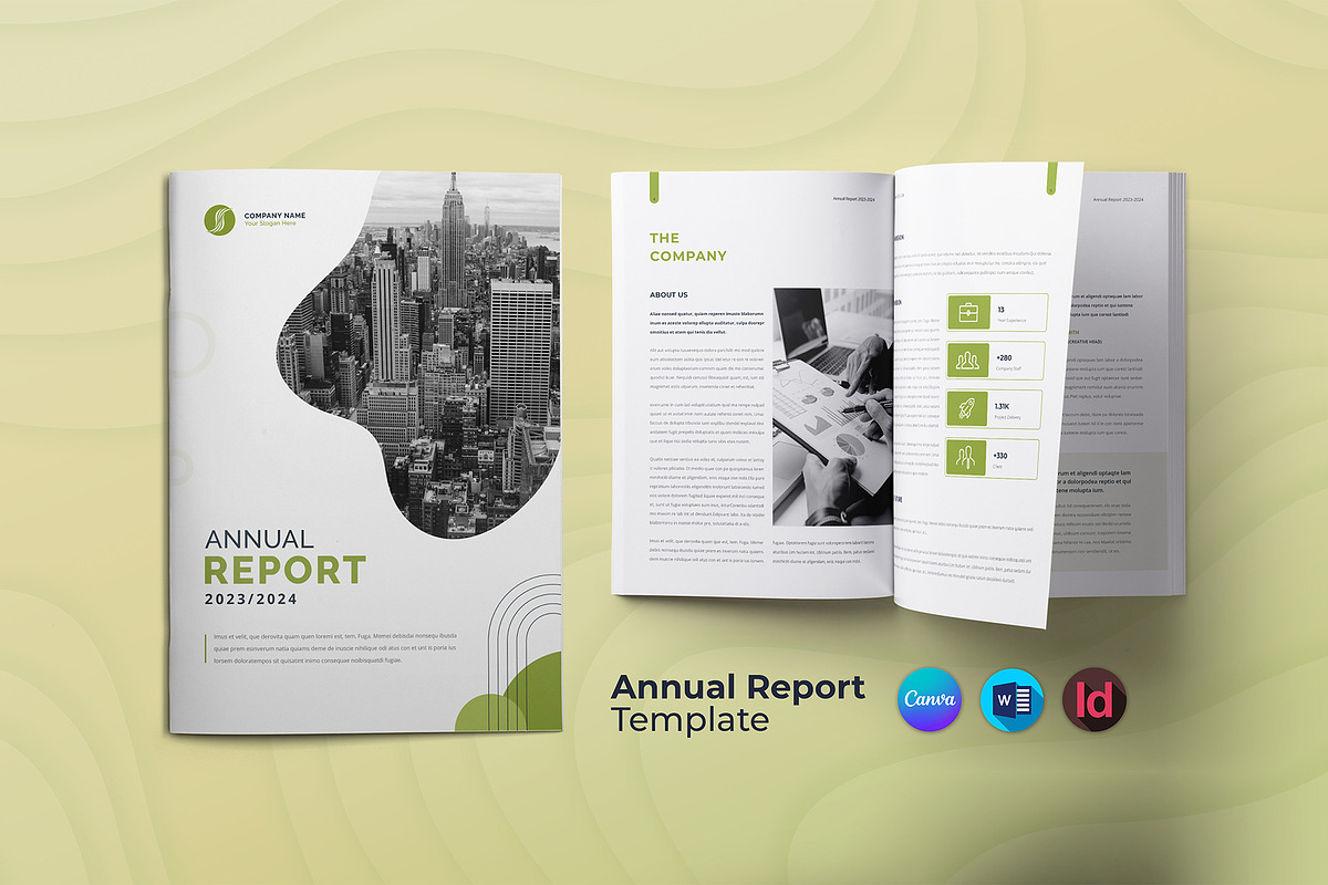 Canva Annual Report, a Brochure Template by DesignDevisers (Photo 1 of 11)
