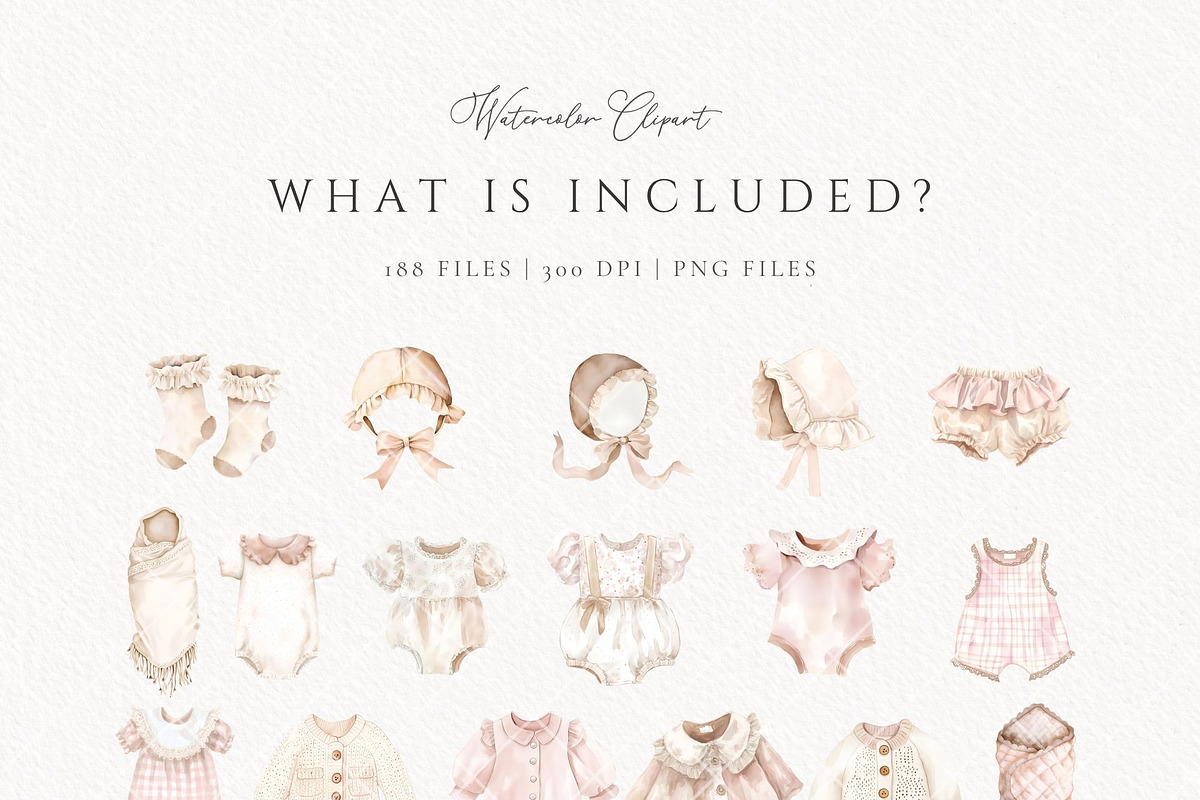 Coquette Atelier nursery boutique, a Decorative Illustration by Invite to Clipart (Photo 8 of 13)