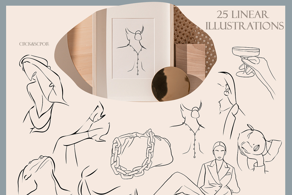 MODERN FEMALE abstract & line art, a Person Illustration by Alisha Gronska (Photo 4 of 9)