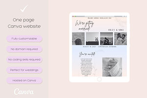 Nordic wedding website template
