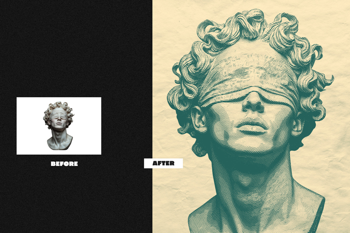 Engraved Square, Poster Photo Effect, a Layer Style Add-On by dokudokunomi (Photo 4 of 4)