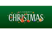 Merry Christmas greeting card, a Seasonal Illustration by Seavector Studio (Thumbnail 1 of 3)