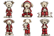 Winter Pijama Dog Clipart, an Illustration by Craft Nest (Thumbnail 8 of 10)