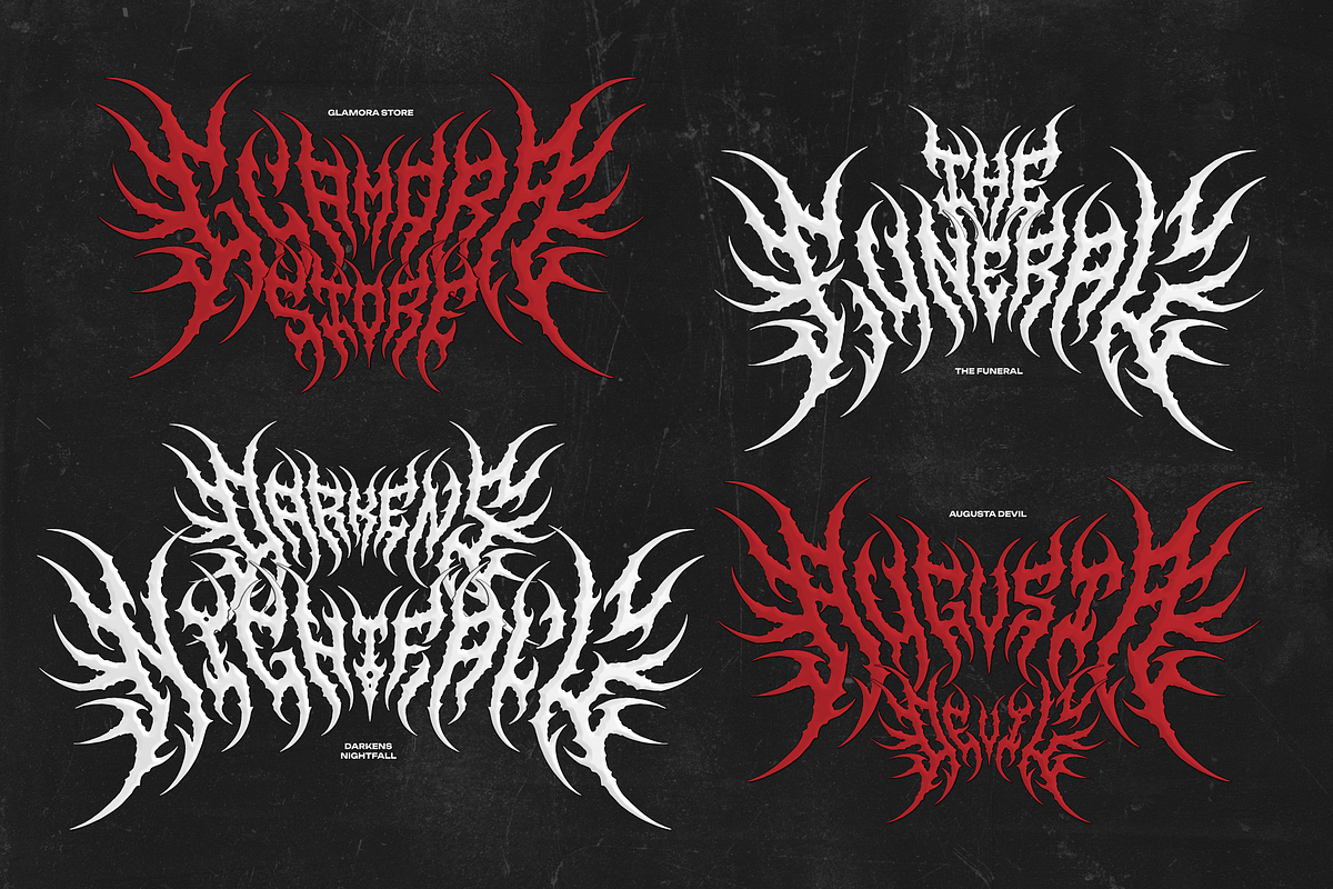Shrivel | Black Metal Typeface, a Blackletter Font by Denustudios (Photo 4 of 12)