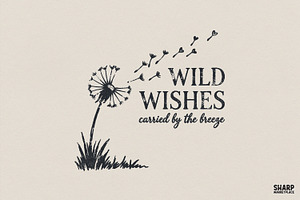 Wild Wishes PNG Design, Dandelion, an Illustration by SharpMarketplace