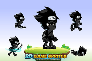 Shadow Ninja  2D Game Character Spri