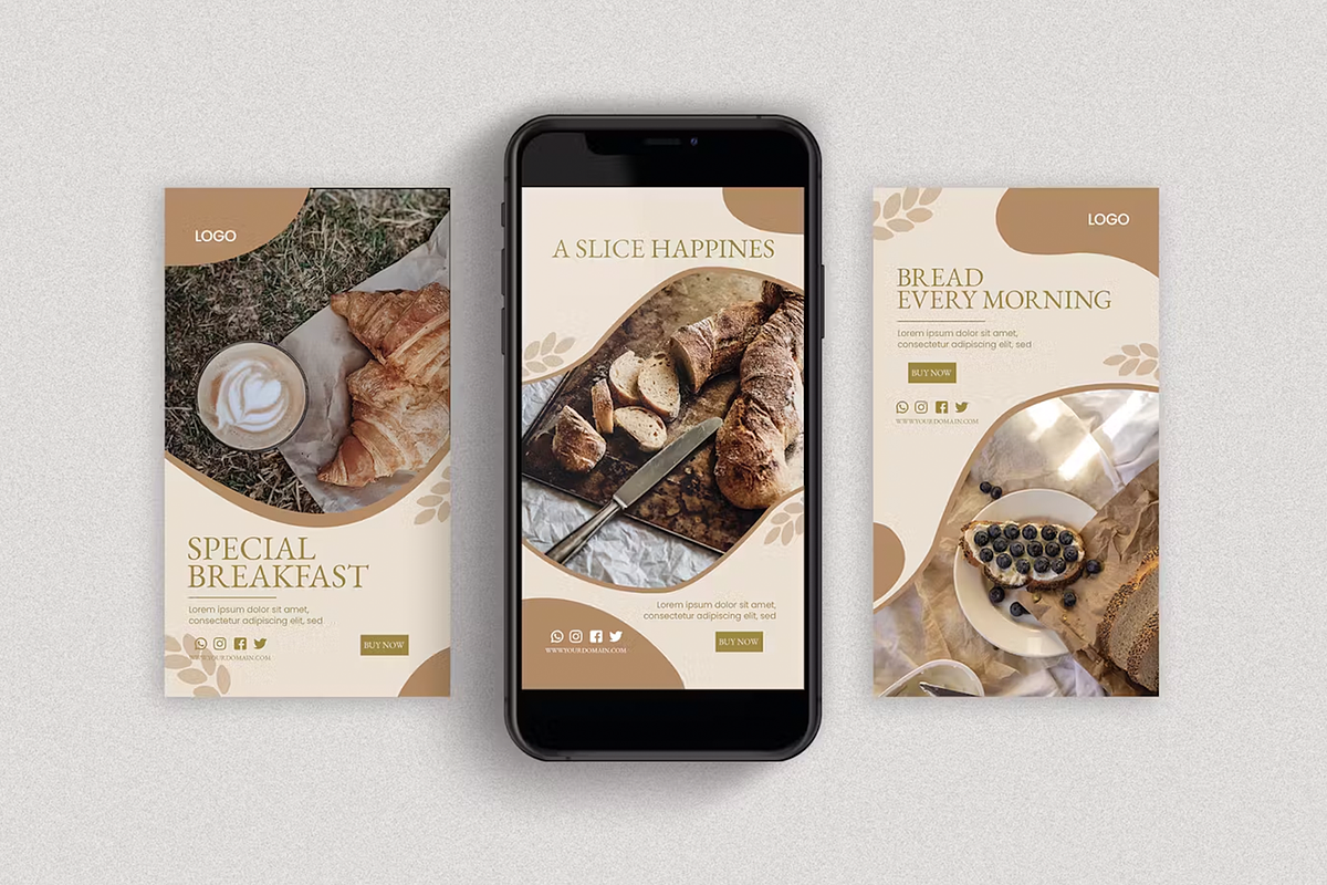 Soft Milk Bread Instagram Stories, a Social Media Template by Xtrahive (Photo 4 of 4)