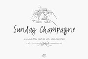 Sunday Champagne. Whimsical Font Duo, a Script Font by PaperJamLab (Thumbnail 13 of 13)