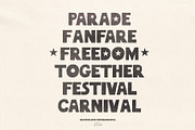 Parade Hand Crafted Font, a Handwritten Font by Madeline ODonoghue Design (Thumbnail 2 of 5)