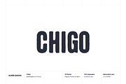 Chigo - Cyrillic Rough Typeface, a Sans Serif Font by alpercakici (Thumbnail 1 of 10)