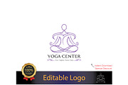 Zen-Inspired Yoga Logo Design, a Branding & Logo Template by YUDesignStore (Thumbnail 1 of 7)