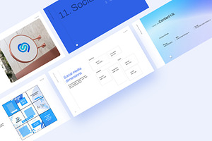 Blue Brand Guidelines Template