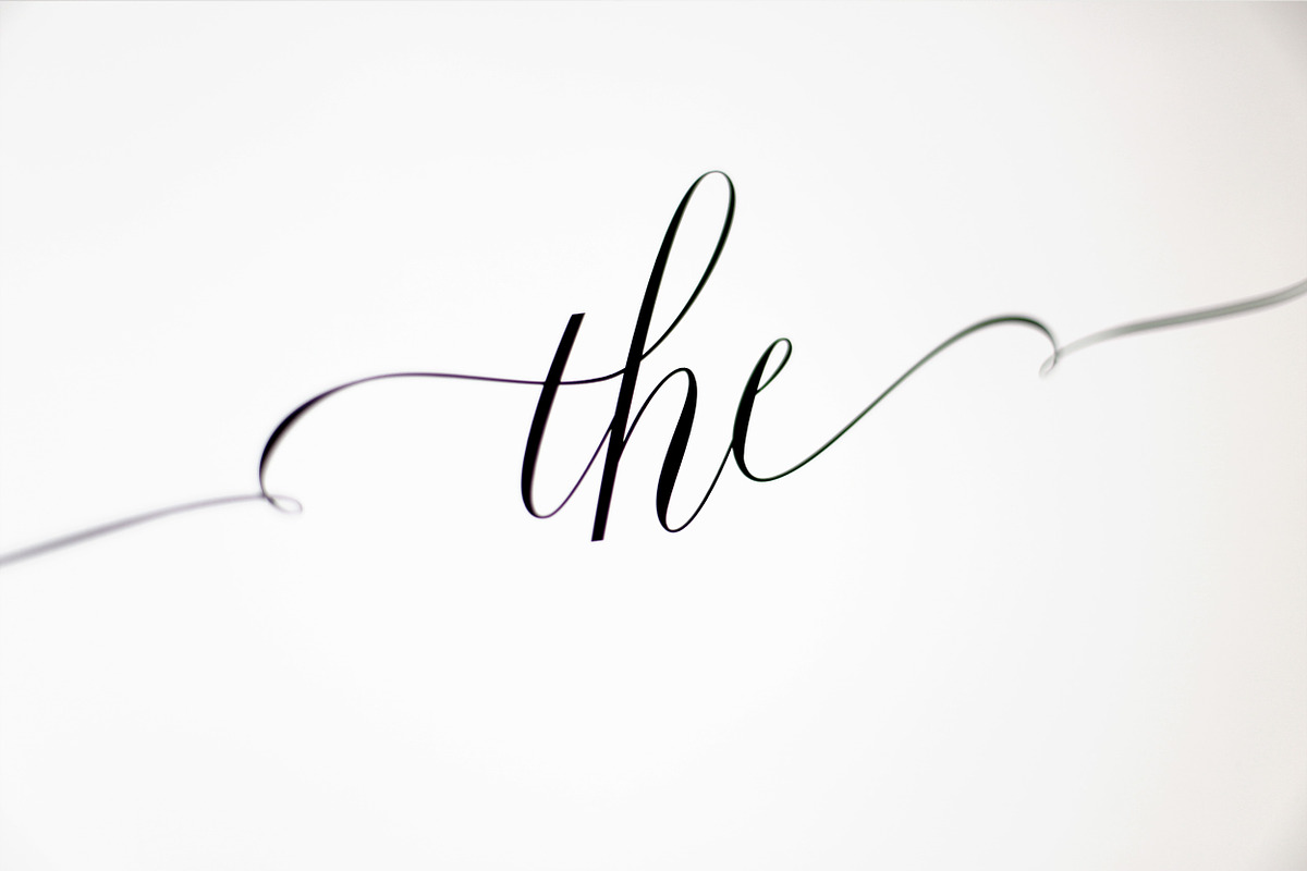 Fifty pre-made elements of THE, a Symbol Font by Blessed Print (Photo 19 of 20)