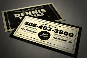 Retro Business Card Template 04