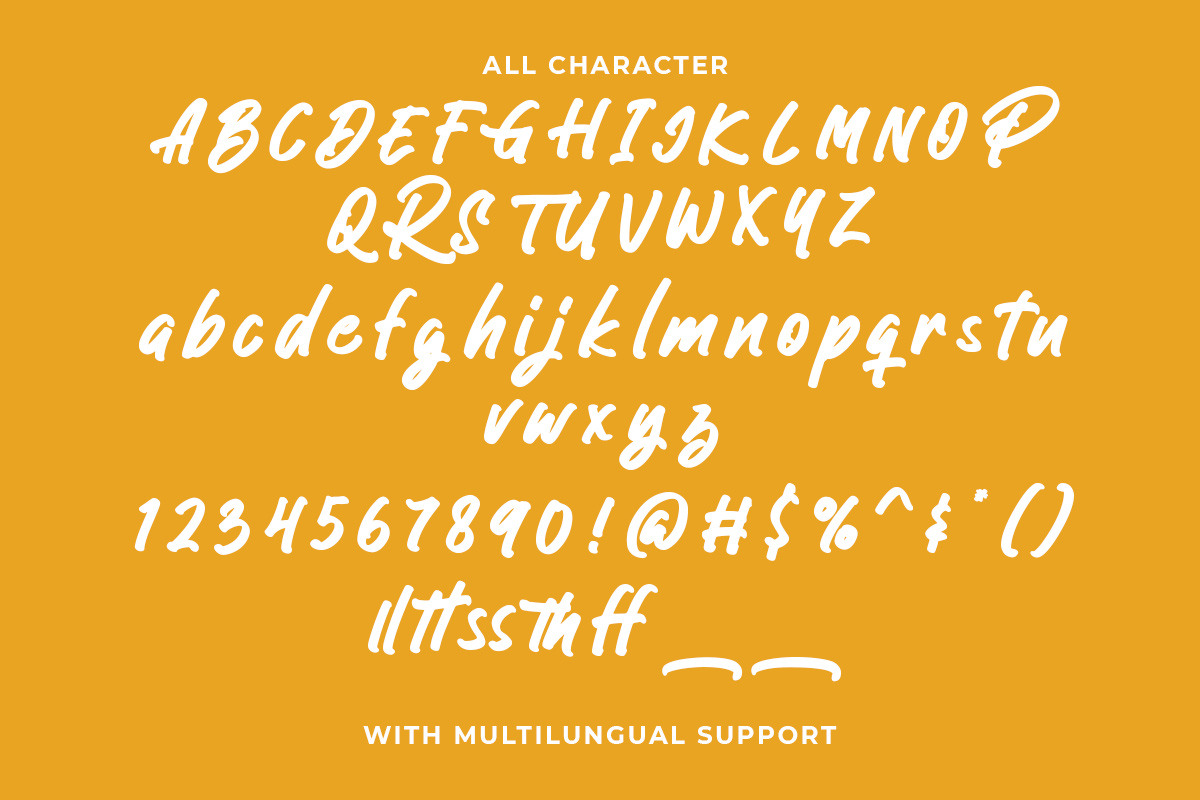 Ballistic - Handwritten Brush, a Script Font by Rillatype (Photo 8 of 8)