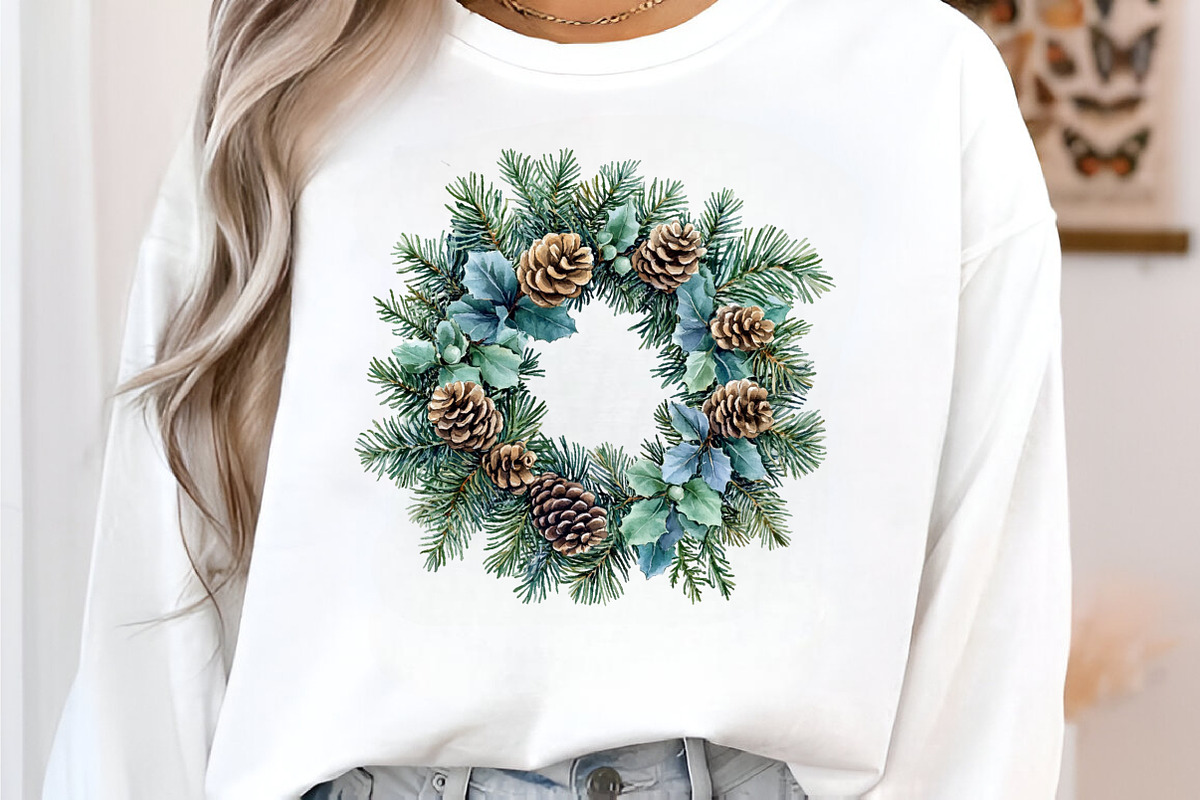 Cozy Green Christmas Winter Clipart, an Illustration by SinaCreation (Photo 4 of 7)