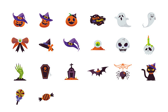 Halloween Vector Icons Set preview 4