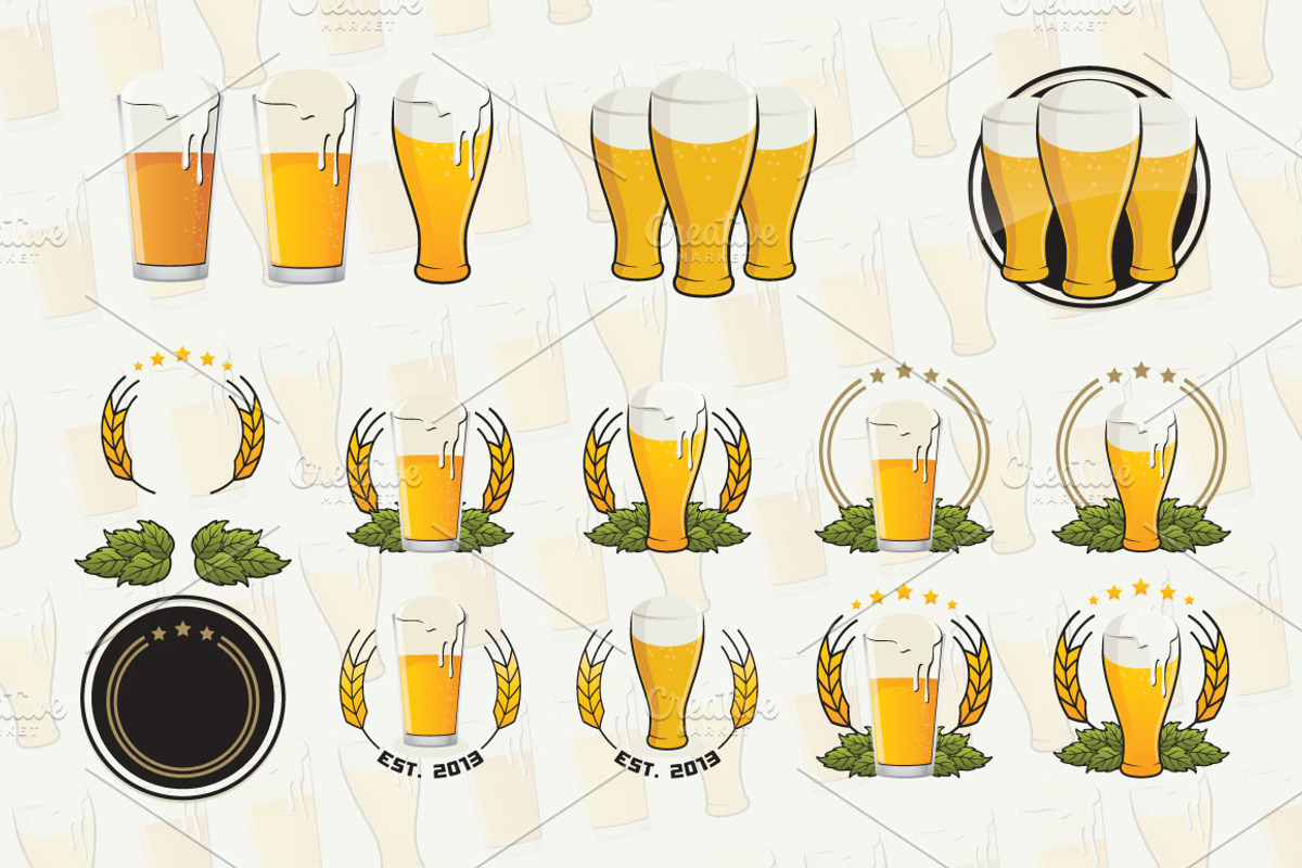 Brewery Elements, a Food Illustration by SasiHouse (Photo 2 of 2)