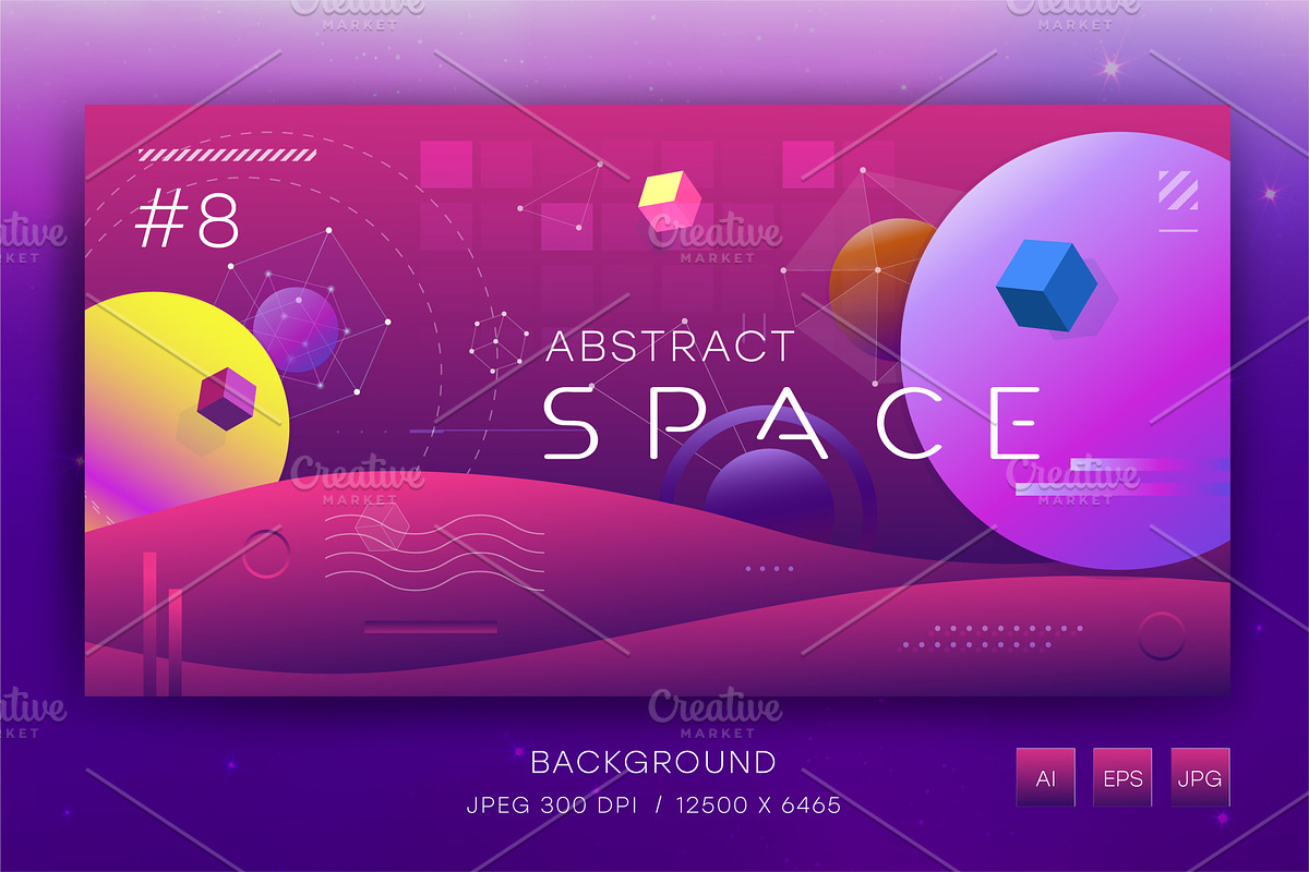 Abstract space 08. Art., a Decorative Illustration by KENO Mascots (Photo 2 of 5)