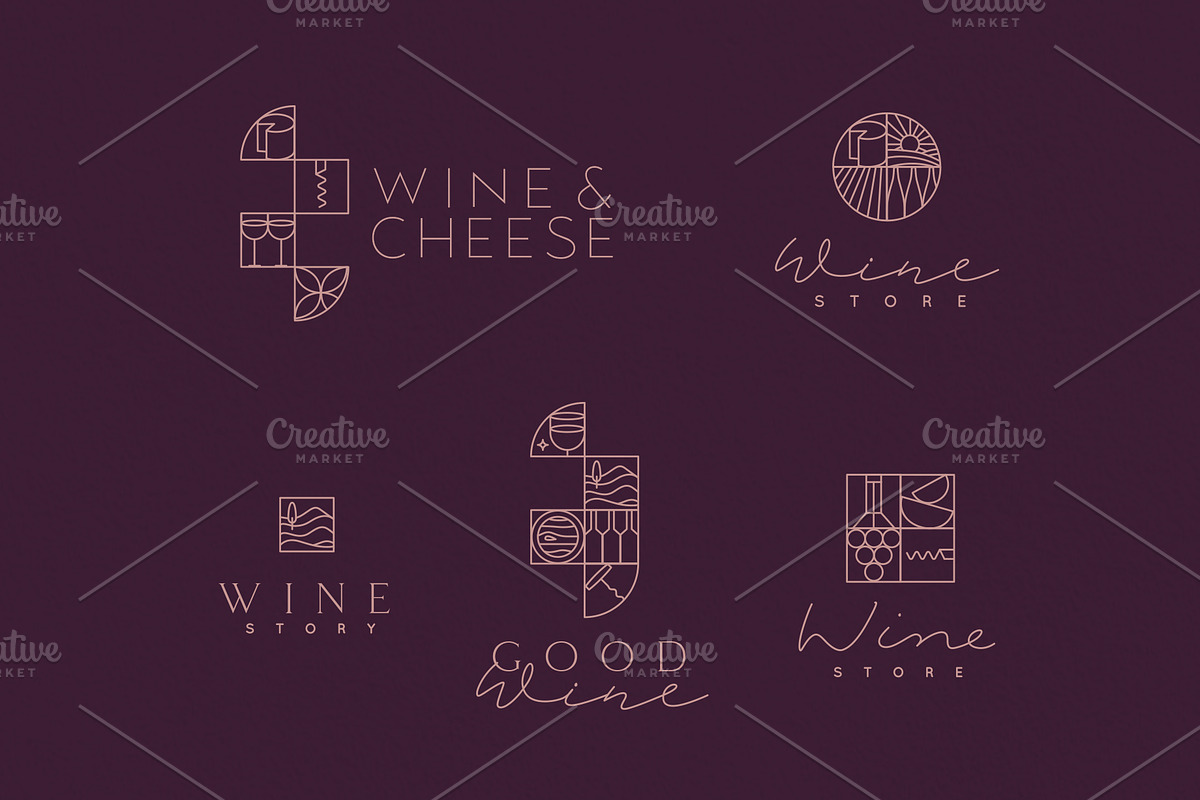 Wine Deco Collection, an Outline Icon by Anna (Photo 7 of 7)