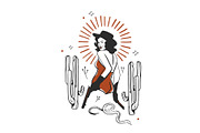 Wild west set, a Person Illustration by Anastasy_helter (Thumbnail 8 of 16)
