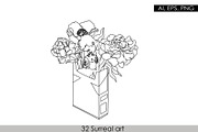 Surreal art. Surrealism line art, an Animal Illustration by velychko.ua (Thumbnail 8 of 8)