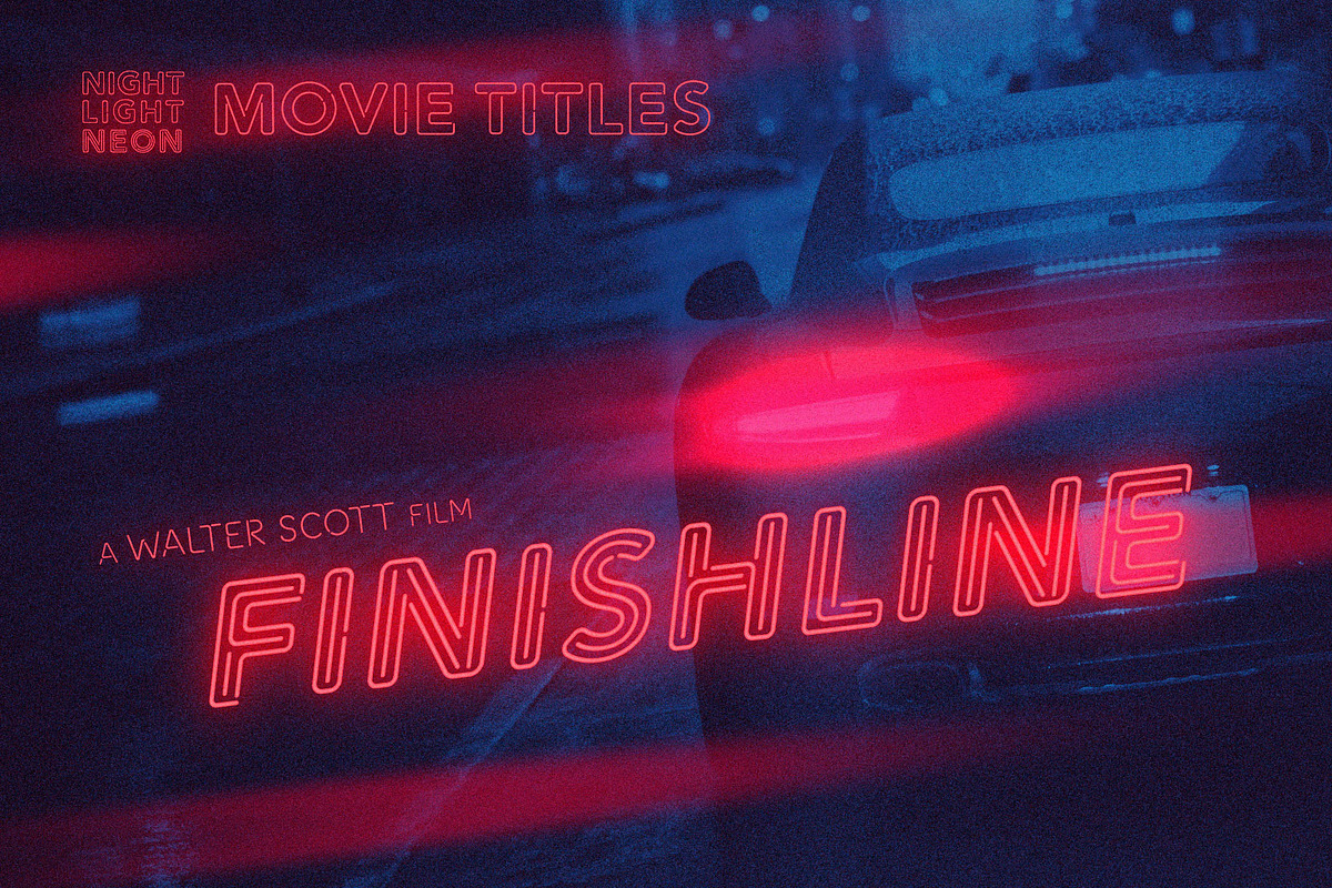 Retro Neon Font - Inline Style preview 5