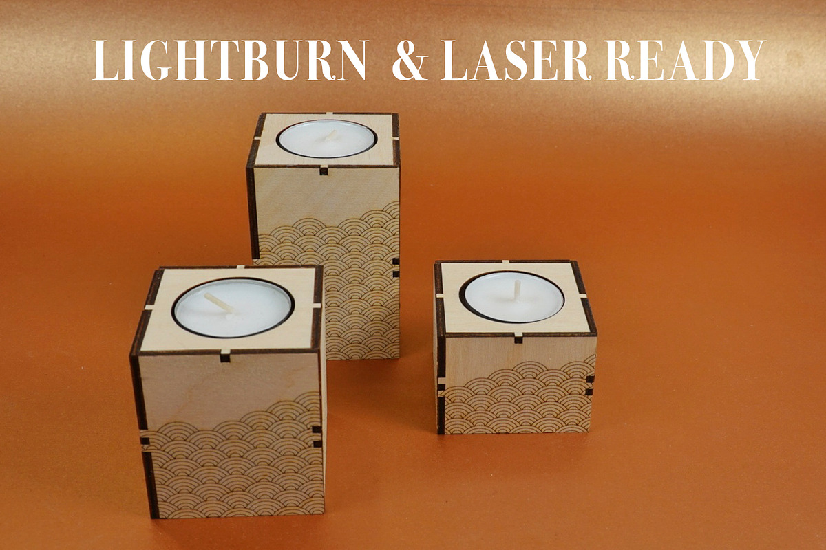 Candle Holder File 4 Laser Cutter., an Object Graphic by MaramadeLaser (Photo 2 of 5)