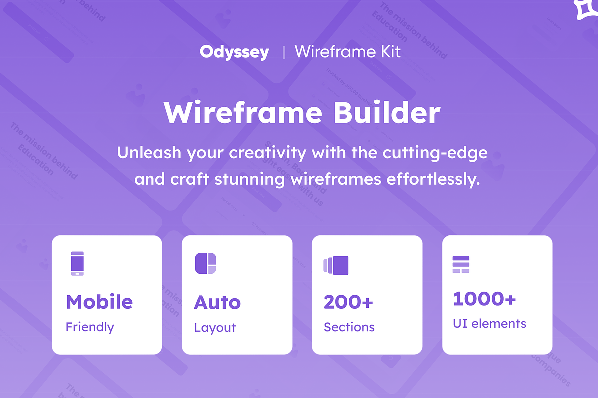 Wireframe Builder Kit, an UI Kit Template by Oussema A (Photo 3 of 7)