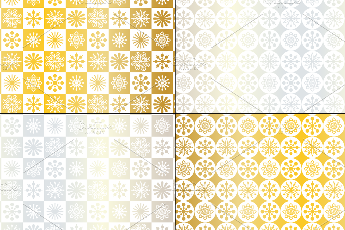 Silver & Gold Holiday Patterns preview 6