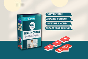 400 Health Coach - Canva Templates