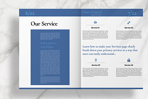 Blue Business Proposal Layout