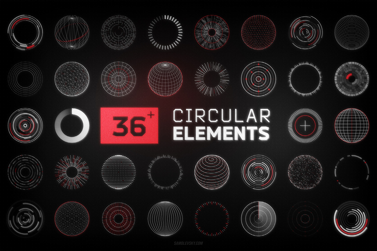Futuristic UI - 200 Design Elements, an Object Graphic by Samolevsky (Photo 7 of 17)
