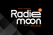 Radie Moon - Modern Logo Font, a Sans Serif Font by Viswal Studio (Thumbnail 1 of 7)