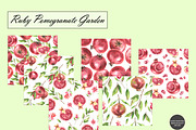 Pomegranate Seamless Patterns, a Food Illustration by OlDm_Shop (Thumbnail 8 of 10)