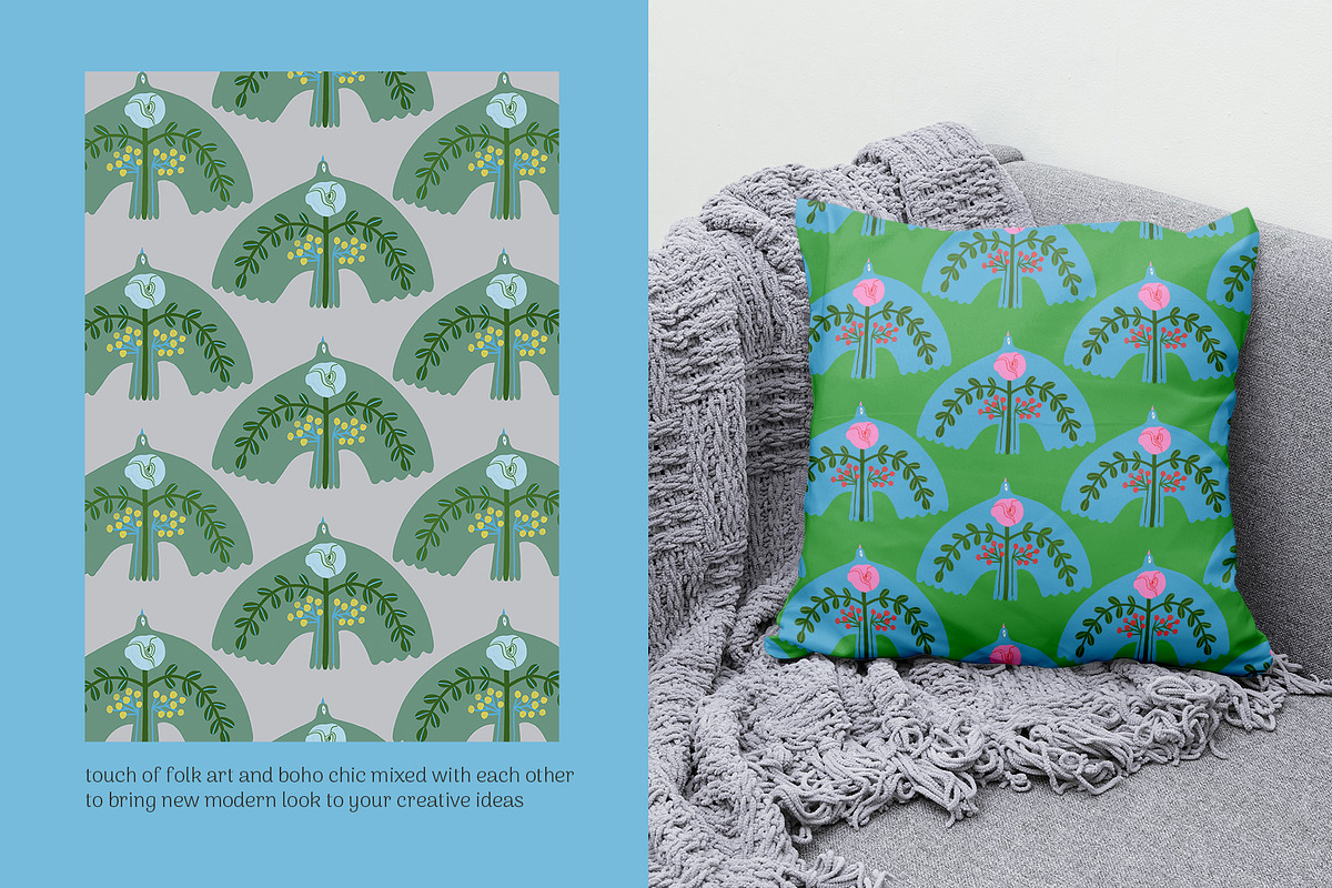 Boho Chic floral patterns, a Pattern Graphic by Annakniaz (Photo 6 of 17)