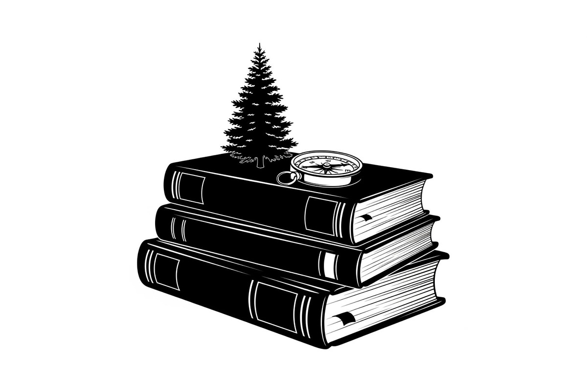 Vintage Book Stack Adventure Bundle, an Illustration by Designs_River (Photo 16 of 31)