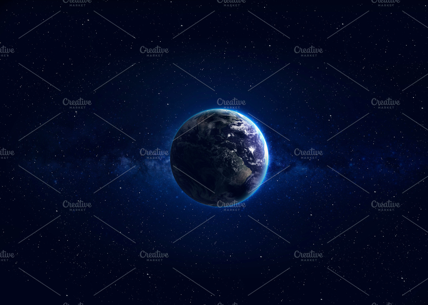 Earth blue featuring earth, planet, and cosmos, an Abstract Photo by Vadim Sadovski
