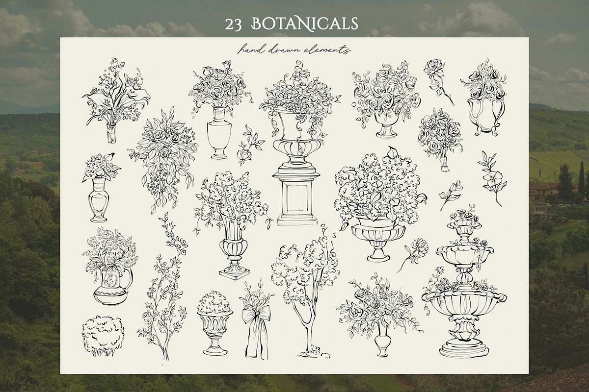 Vintage Wedding Line Art Collection, an Object Illustration by Berentine.art (Photo 12 of 14)
