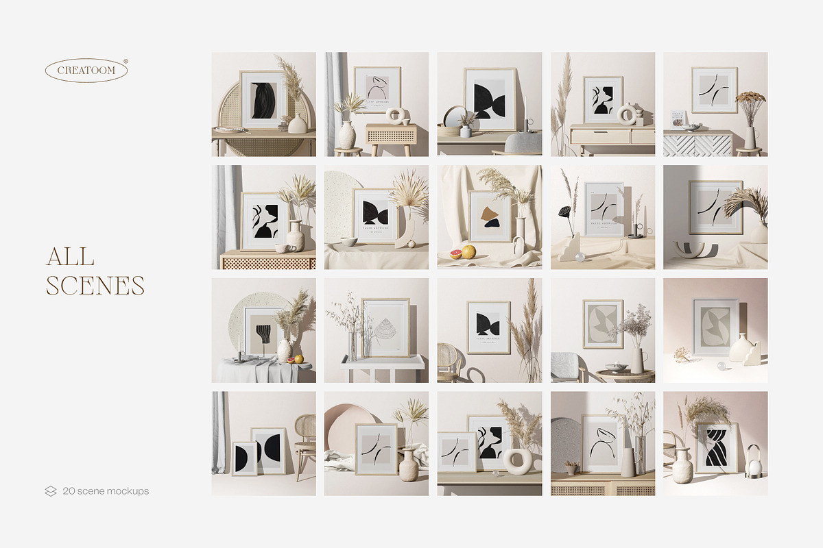 Frame mockup creator - part 1, a Print Template by Creatoom (Photo 17 of 17)