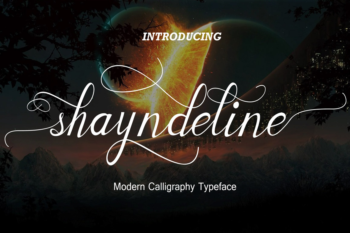 Shayndeline, a Script Font by TypeMakers (Photo 1 of 9)