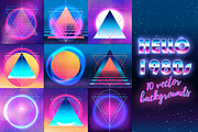 HELLO 1980s! 10 vector backgrounds, a Texture Illustration by Varvara Gorbash (Thumbnail 2 of 3)