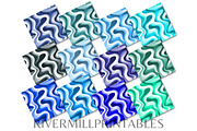 Seamless Retro Waves Backgrounds, a Background Graphic by Rivermill Printables (Thumbnail 2 of 2)