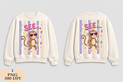 See... Monkey Summer PNG, an Illustration by Daily.Designs (Thumbnail 4 of 6)