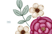 Watercolor embroidery clipart., an Illustration by Mary (Thumbnail 4 of 5)