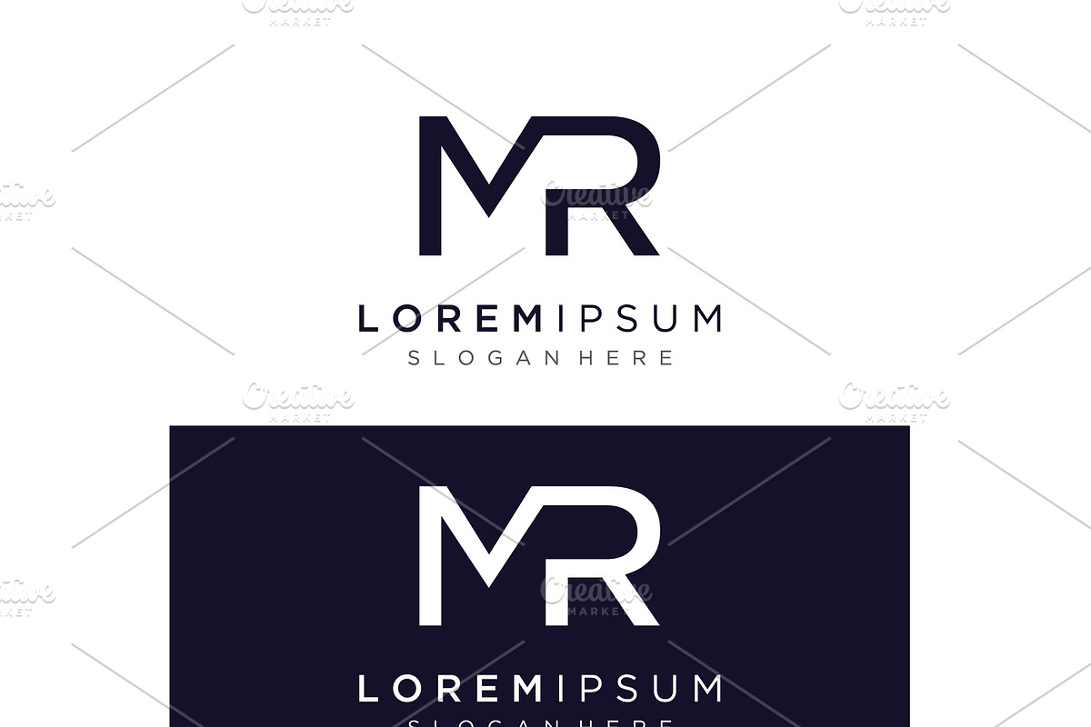 Luxury letters MR , RM , M , R logo, a Branding & Logo Template by LOGOCREATIVE