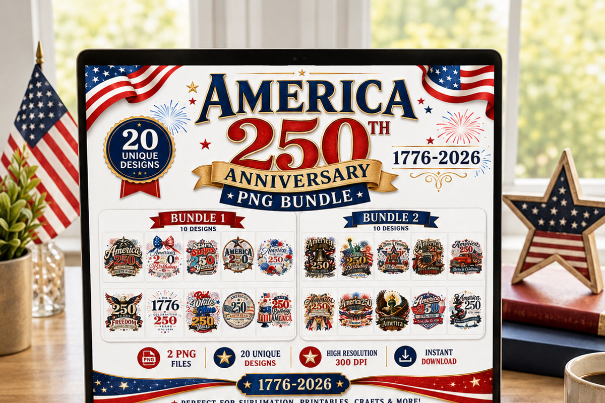 America 250th Anniversary PNG Bundle, a Decorative Illustration by HeavensStar (Photo 3 of 7)