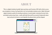50th Birthday Canva Template, an Invitation Template by Little Creative Scribbles (Thumbnail 6 of 6)